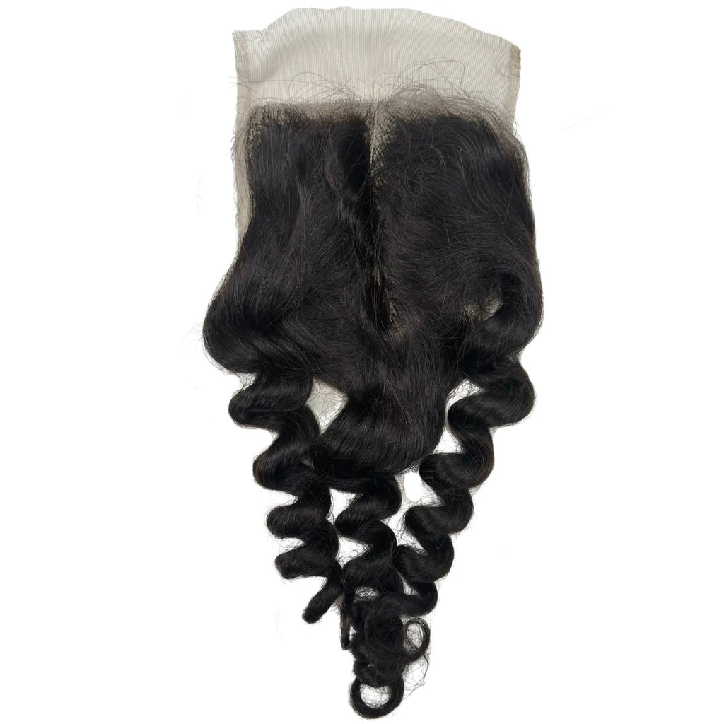 Raw Vietnamese Ripple Curly 5x5 Swiss Closure